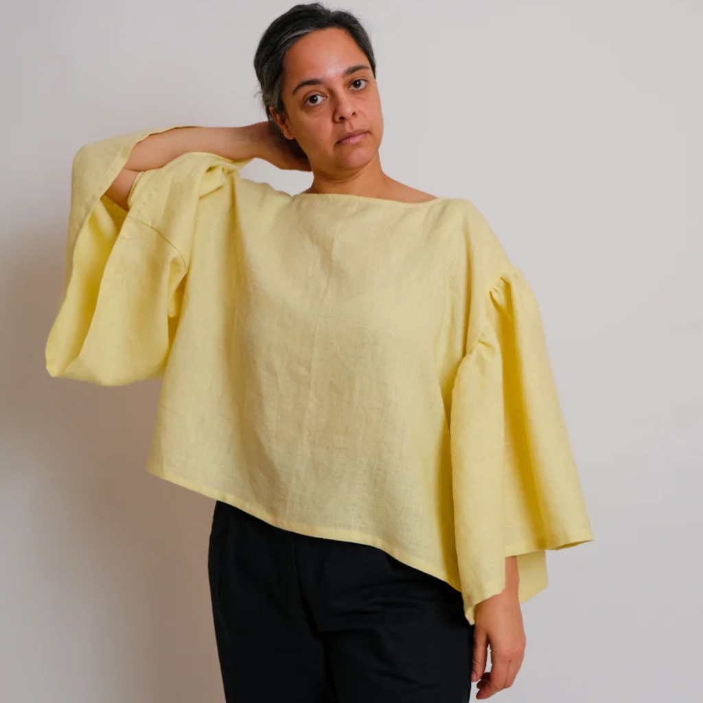 Frill Pattern BIRGITTA HELMERSSON • Zero Waste Frill Sleeve Top PDF Sewing Pattern ...