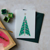Bobby Print Christmas Fir Tree Christmas Card