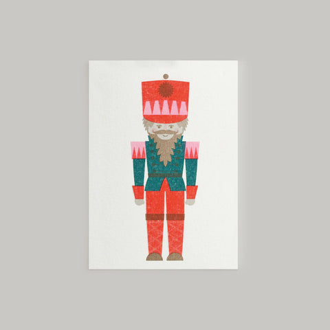 Bobby Print Christmas Nutcracker Mini Card
