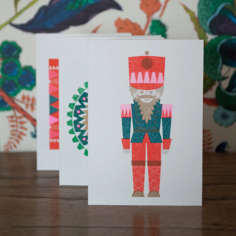 Bobby Print Christmas Nutcracker Mini Card