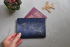 Chasing Threads Stitch Passport Cover Kit Navy