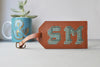 Chasing Threads Stitch Your Own Leather Luggage Tag Brown