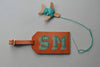 Chasing Threads Stitch Your Own Leather Luggage Tag Brown