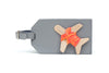 Chasing Threads Stitch Your Own Leather Luggage Tag Grey