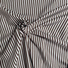 Como 5mm Striped Cotton Fabric Brown & White