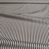 Como 5mm Striped Cotton Fabric Brown & White