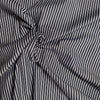 Como Dark striped Cotton Fabric Dark Navy
