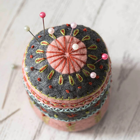 Corinne Lapierre Felt Pincushion Embroidery Stitch Kit