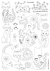 Corinne Lapierre Folk Cats Stick and Stitch Embroidery Designs