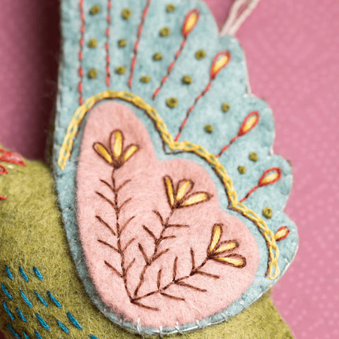 Corinne Lapierre Hummingbird Felt Embroidered Craft Kit