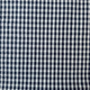 Cotton Textured Seersucker Gingham Fabric Navy and White