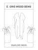 Cris Wood Sews Envelope Dress Zero Waste PDF Sewing Pattern 