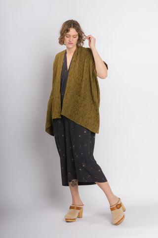 Cris Wood Sews Zero Waste Throw Jacket Sewing Pattern