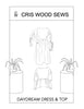 Cris Wood Sews Daydream Dress and Top Zero Waste PDF Sewing Pattern 