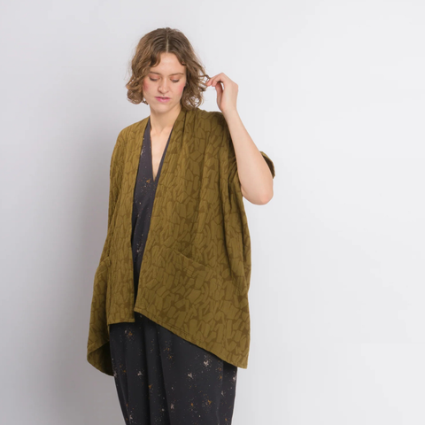 Cris Wood Sews Zero Waste Throw Jacket Sewing Pattern