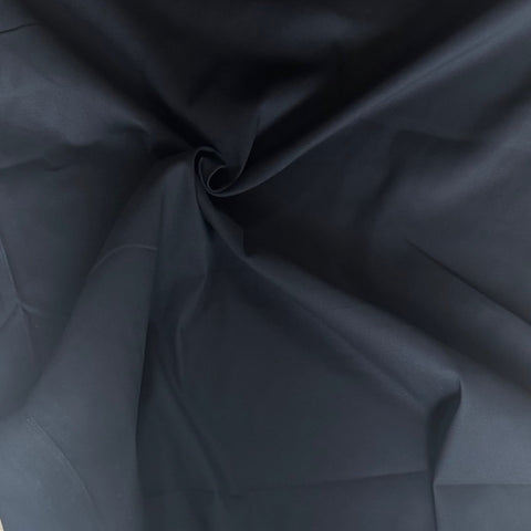Deadstock Designer Stretch Cotton Twill Fabric in Black