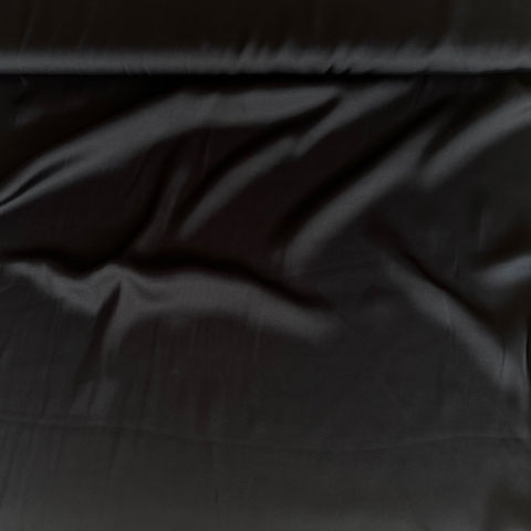 Deadstock Ex Issey Miyake REcycled Polyester Satin Fabric Black