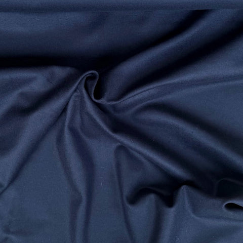 Deadstock Ex Max Mara Wool Cashmere Coating Fabric in Navy
