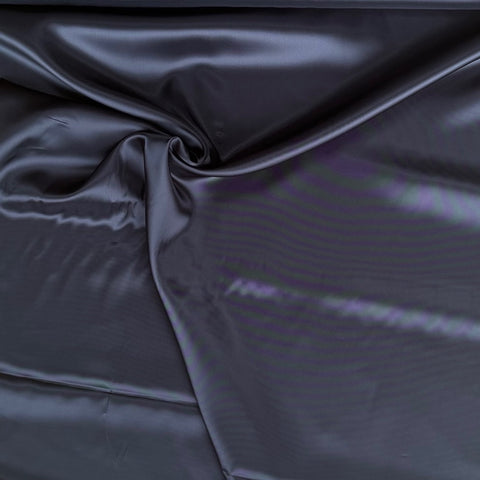 Deadstock Italian Viscose Twill Lining Fabric Navy