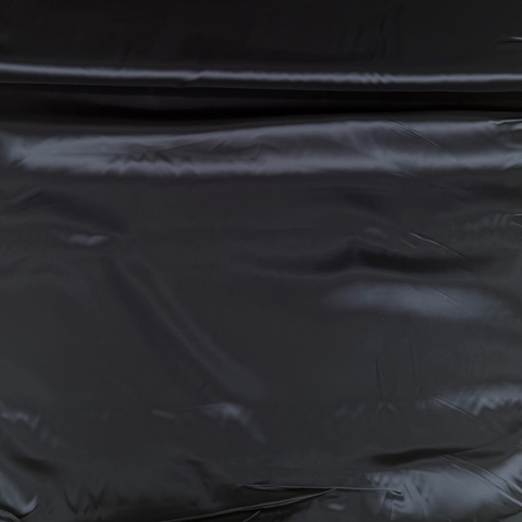 Deadstock Italian Viscose Twill Lining Fabric Black