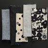 Fabric Remnant Bundle Grey/Black/Tan