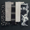 Fabric Remnant Bundle Grey/Black/Tan