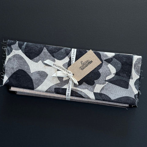 Fabric Remnant Bundle Grey/Black/Tan