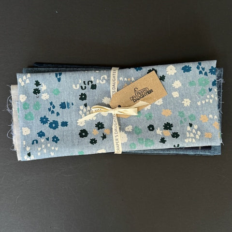 Fabric Remnant Bundle Light Blue