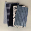 Fabric Remnant Bundle Nani Iro Hokkoh Black/Cream