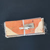 Fabric Remnant Bundle Orange, Pink and Natural