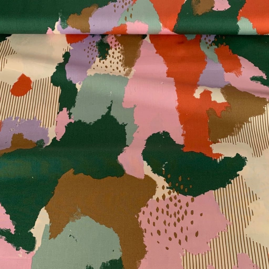 HOKKOH • Abstract Camo Cotton Lawn Fabric ∙ Multi – The Draper's Daughter