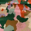 Hokkoh Abstract Camo Cotton Lawn Fabric Multi
