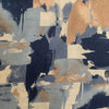 Hokkoh Boho Abstract Shapes Linen Cotton fabric Blues
