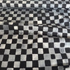 Hokkoh Organic Squares Cotton Fabric in Black and Grey