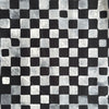 Hokkoh Organic Squares Cotton Fabric in Black and Grey