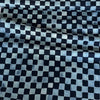 Hokkoh Organic Squares Cotton Fabric in Teal and Aqua