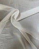 Hokkoh Textured Stripes Cotton Fabric Winter White