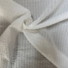Hokkoh Textured Stripes Cotton Fabric Winter White