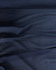 Hokkoh Textured Stripes Cotton Fabric Navy
