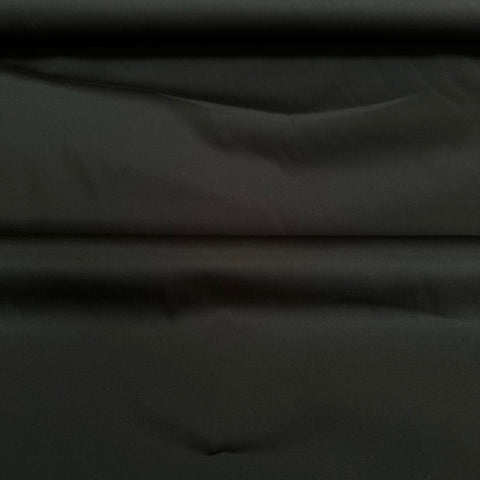 Italian Deadstock Cotton Sateen Fabric Black