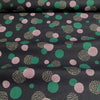Kokka Big Spots Cotton Linen Fabric Navy