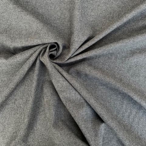 Kokka Brushed Cotton Fabric Grey Marl