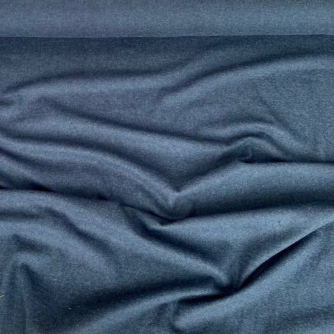 Kokka Brushed Cotton Fabric Navy Marl