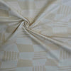 Kokka Geometric Jacquard Cotton Fabric Cream1