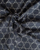 Kokka Linear Circles Cotton Linen Fabric in Dark Grey