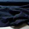 Kokka Linear Seersucker Cotton Fabric Navy