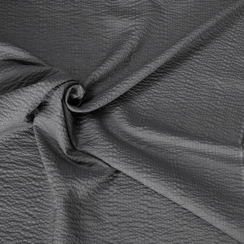 Kokka Linear Seersucker Cotton Fabric in Mushroom