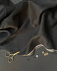 Kokka Linen Cotton Twill Fabric in Deep Charcoal