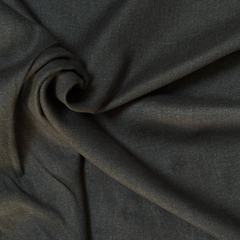 Kokka Linen Cotton Twill Fabric in Deep Charcoal