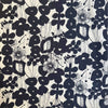 Kokka Linnea Floral Cotton Linen Fabric in Black on Cream